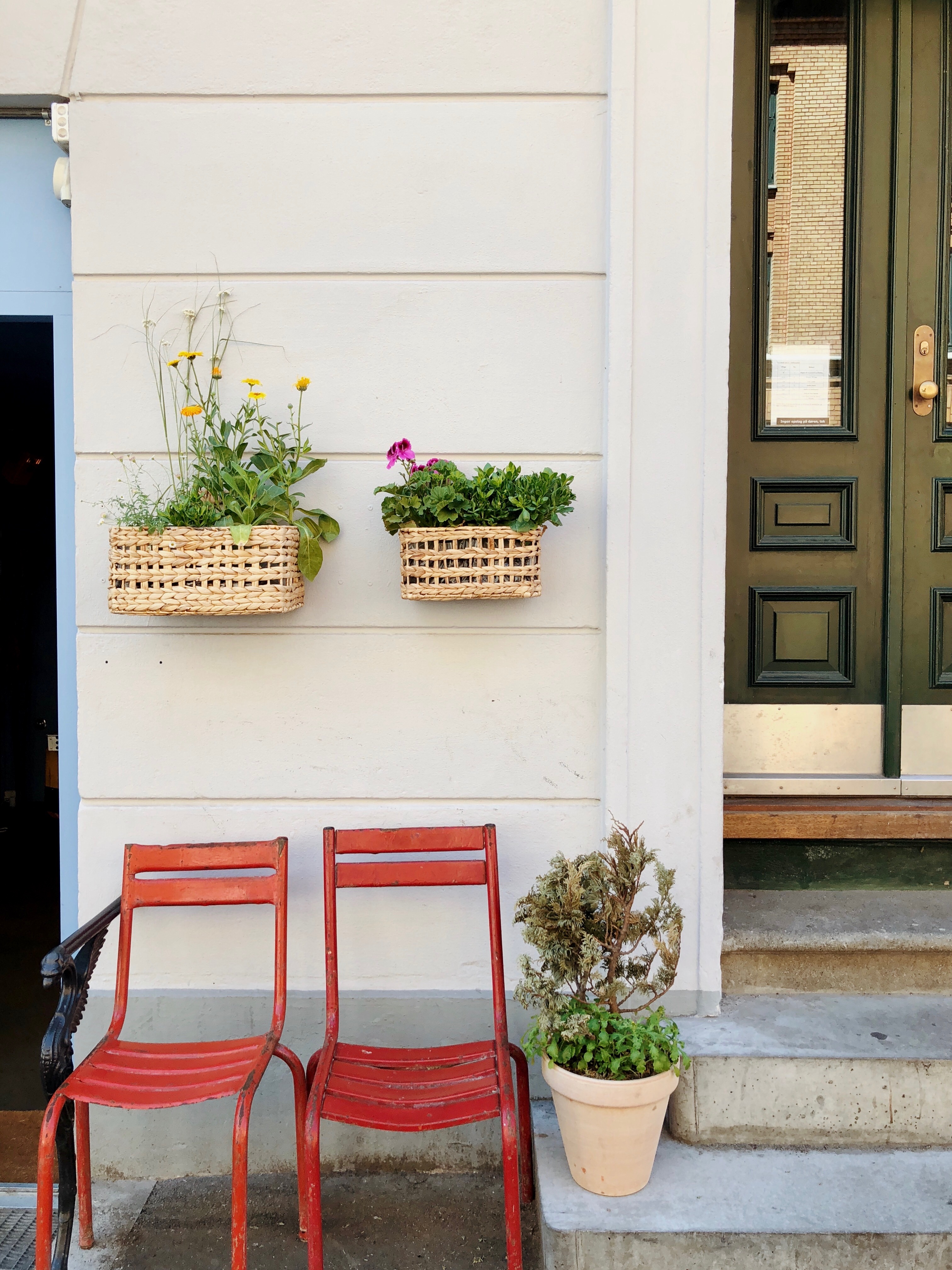 Storefront with chair